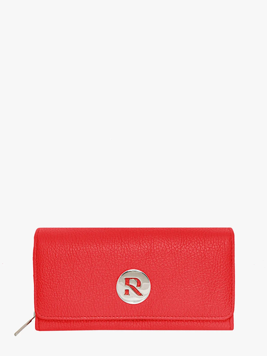 Czerwony portfel damski