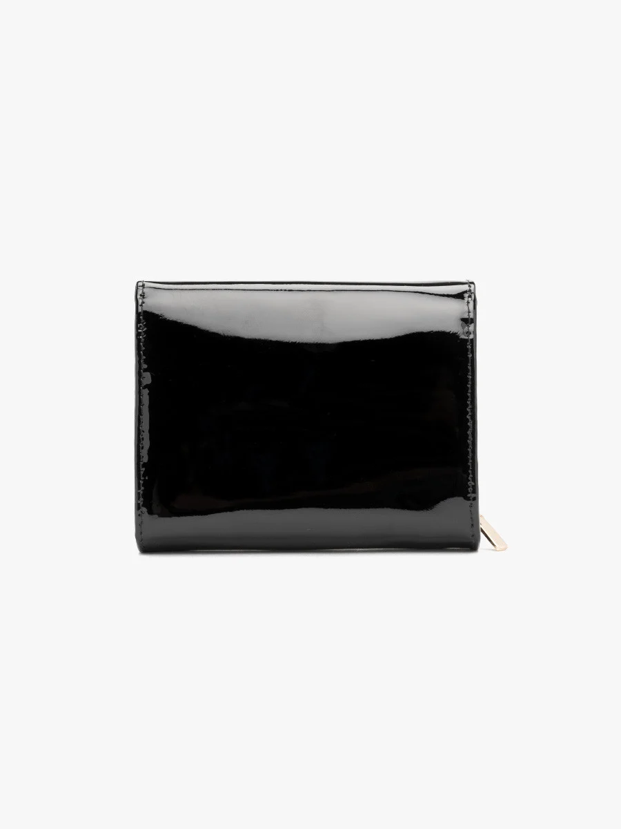 Lakierowany portfel damski