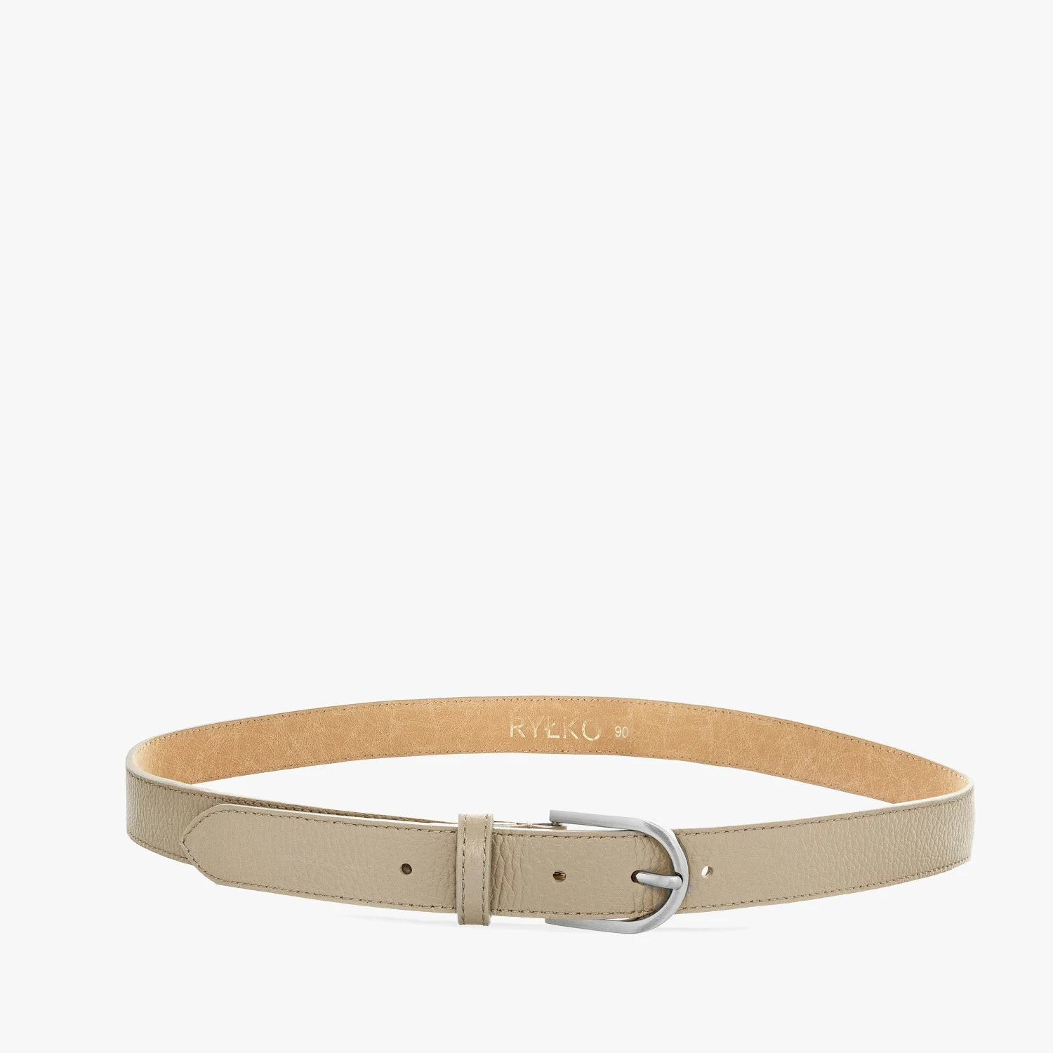 Ciemnobeżowy pasek damski