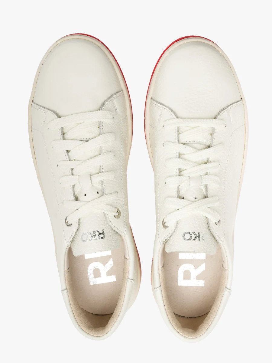 Białe półbuty sportowe na dwukolorowym spodzie