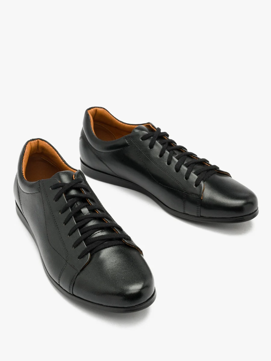 Czarne półbuty męskie