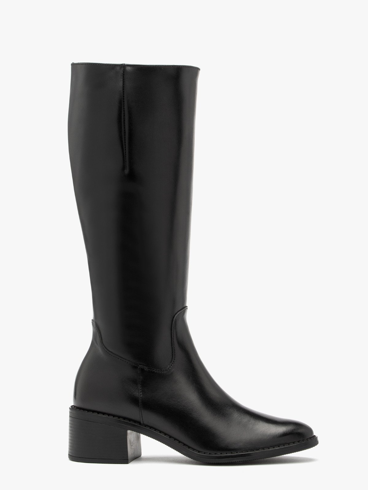 Czarne klasyczne kozaki damskie