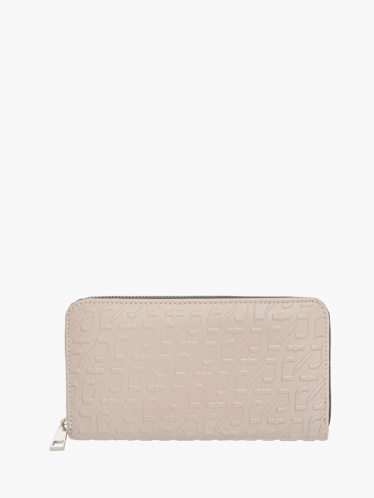 Beżowy portfel damski w ozdobne wytłoczenia