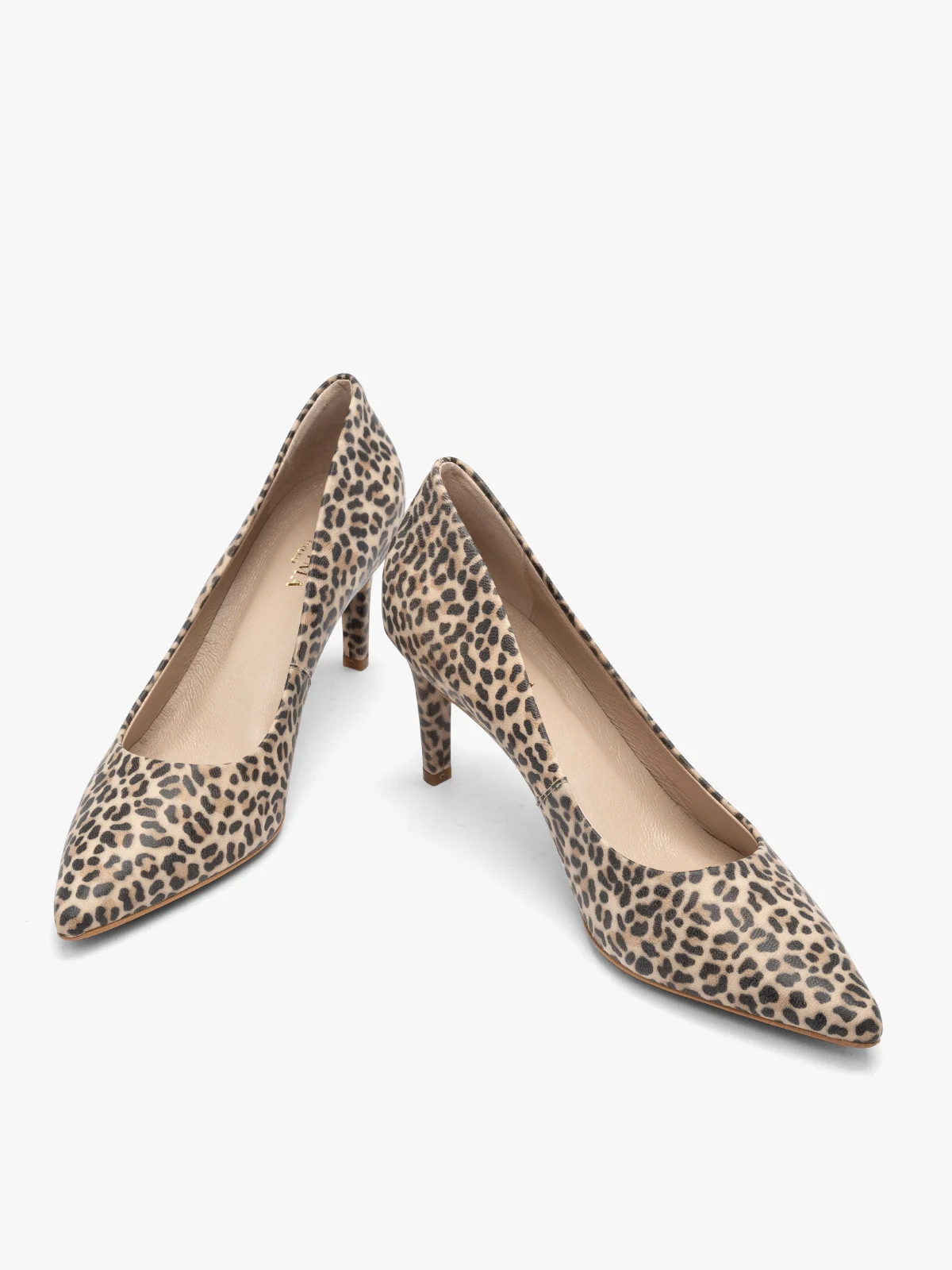 Czółenka damskie w panterkę