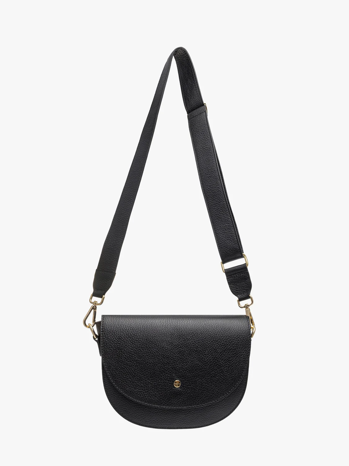 Czarna torebka średniej wielkości