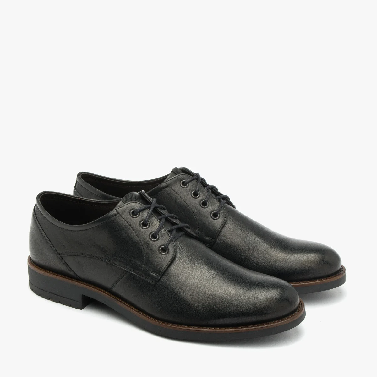 Czarne półbuty męskie