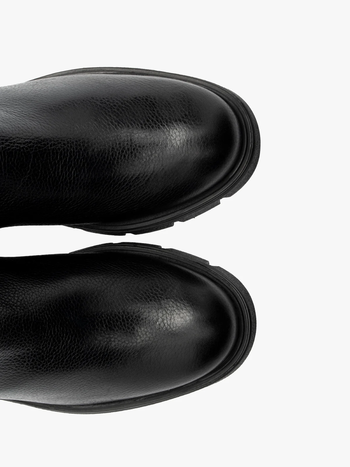 Czarne elastyczne kozaki z wąską cholewką