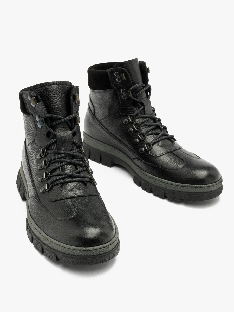 Czarne trzewiki męskie