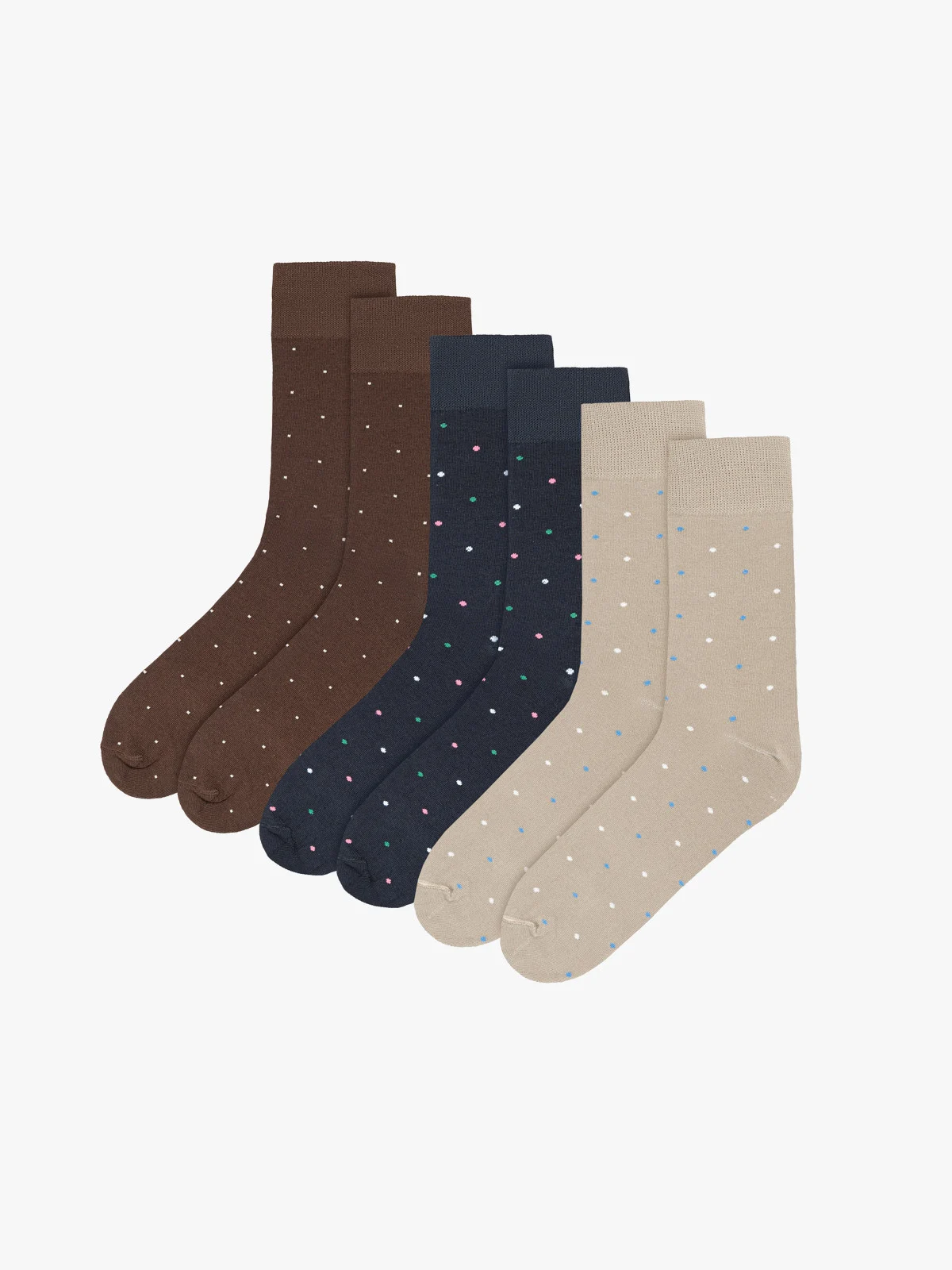 Grafitowe skarpety męskie w kropki