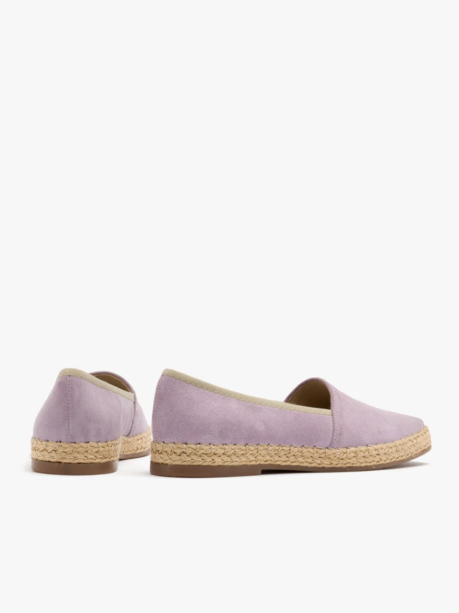 Liliowe espadryle damskie