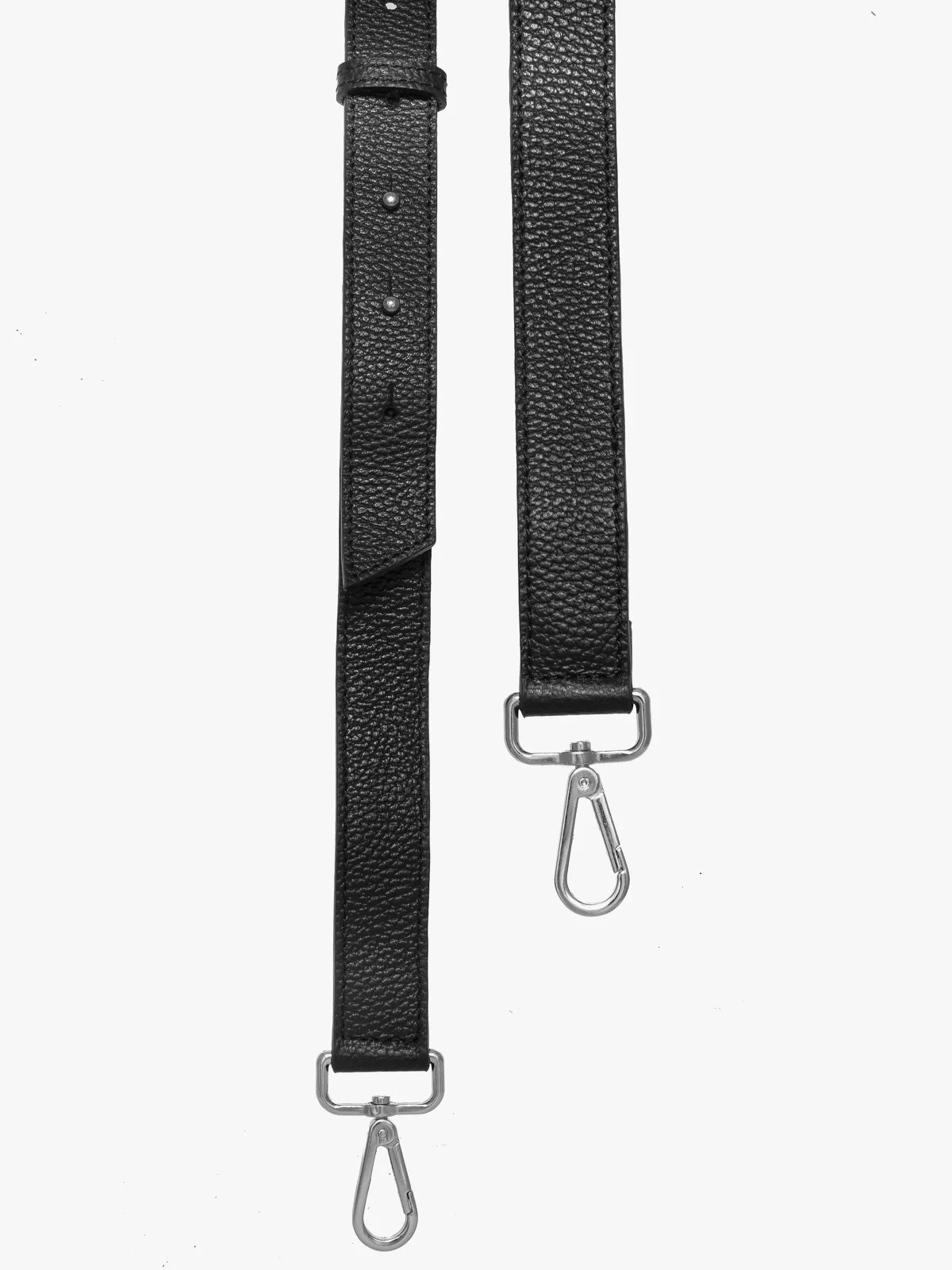 Czarny, skórzany pasek do torebki