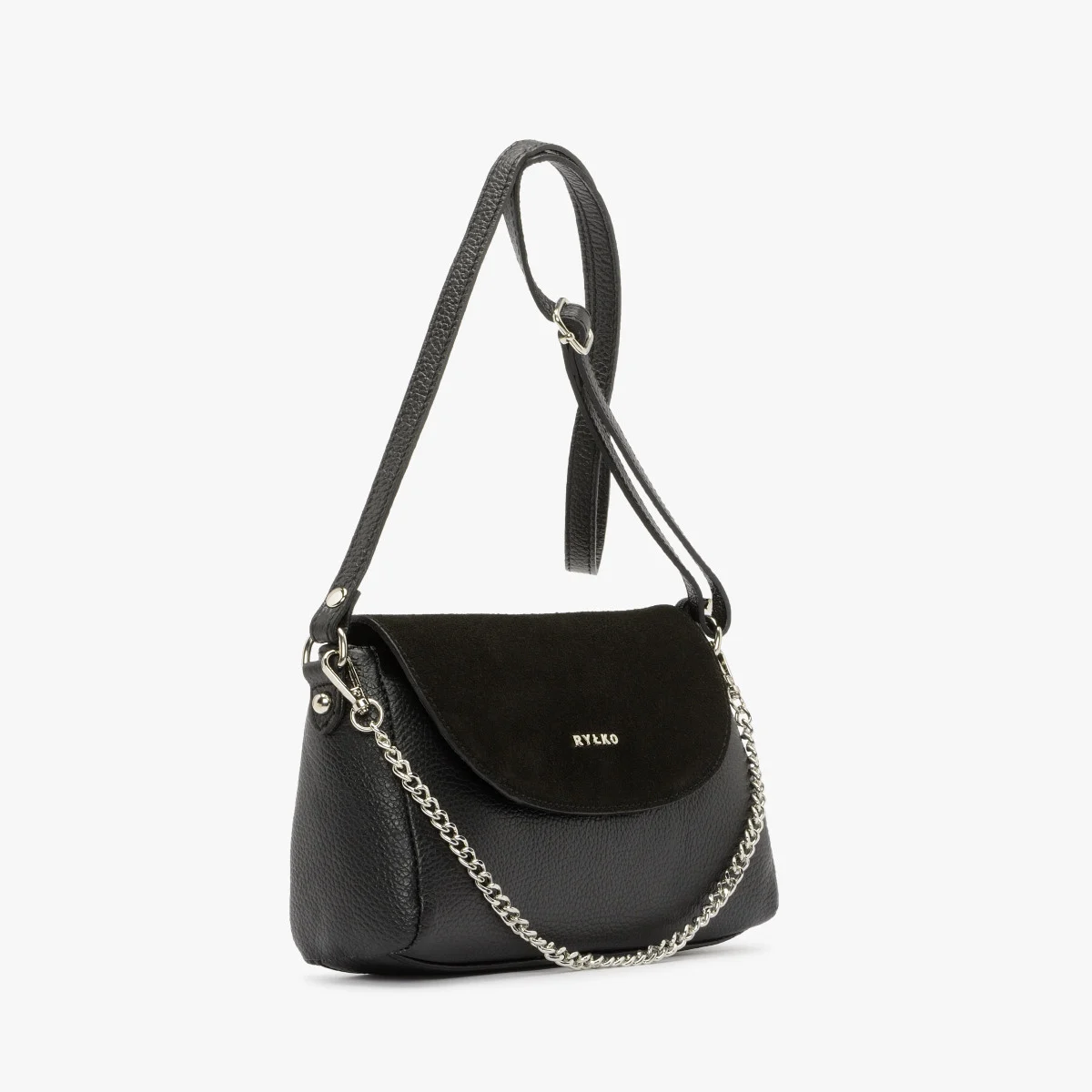 Mała czarna torebka z łańcuszkiem