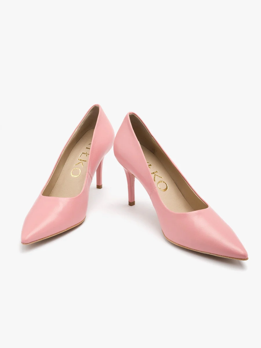 Różowe czółenka na szpilce