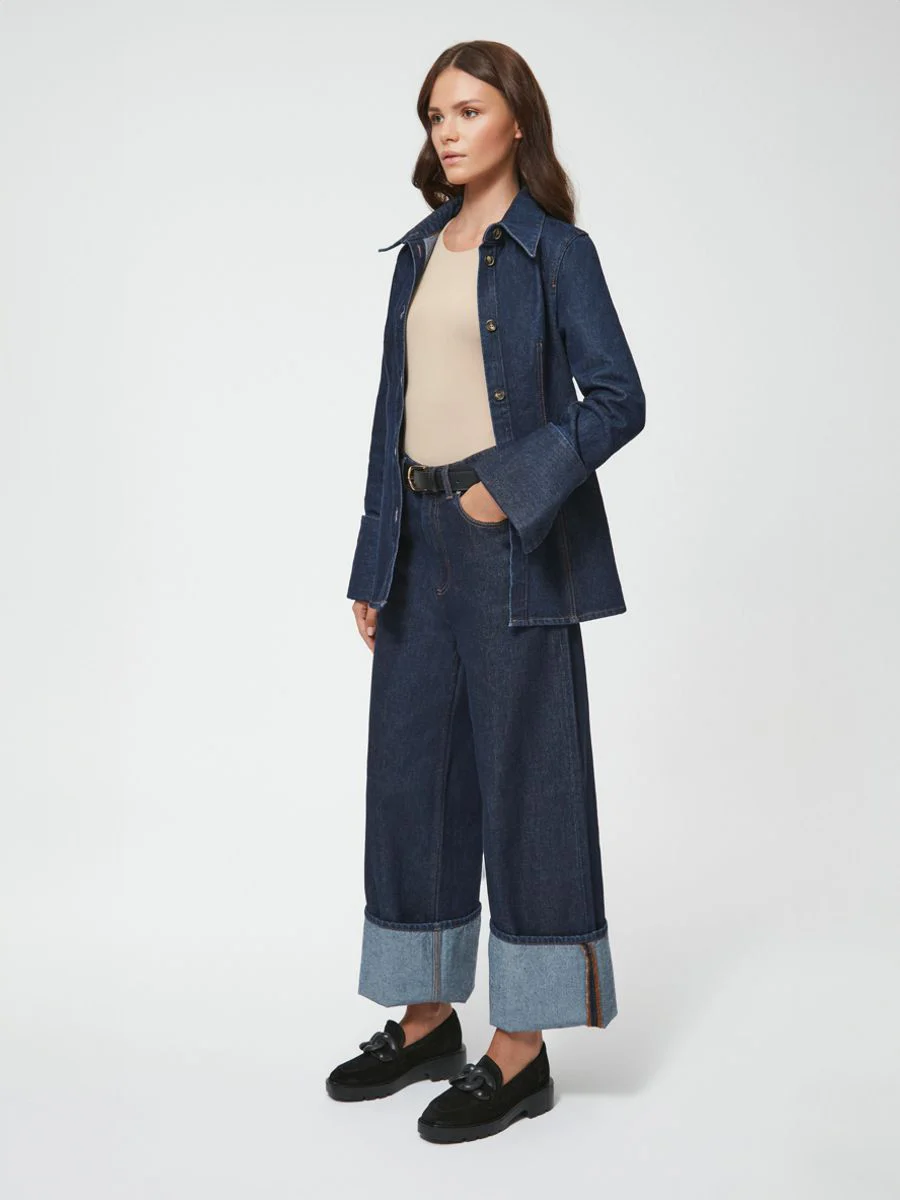 Czarne mokasyny z ozdobą