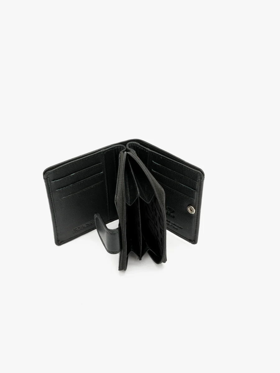 Czarny portfel damski