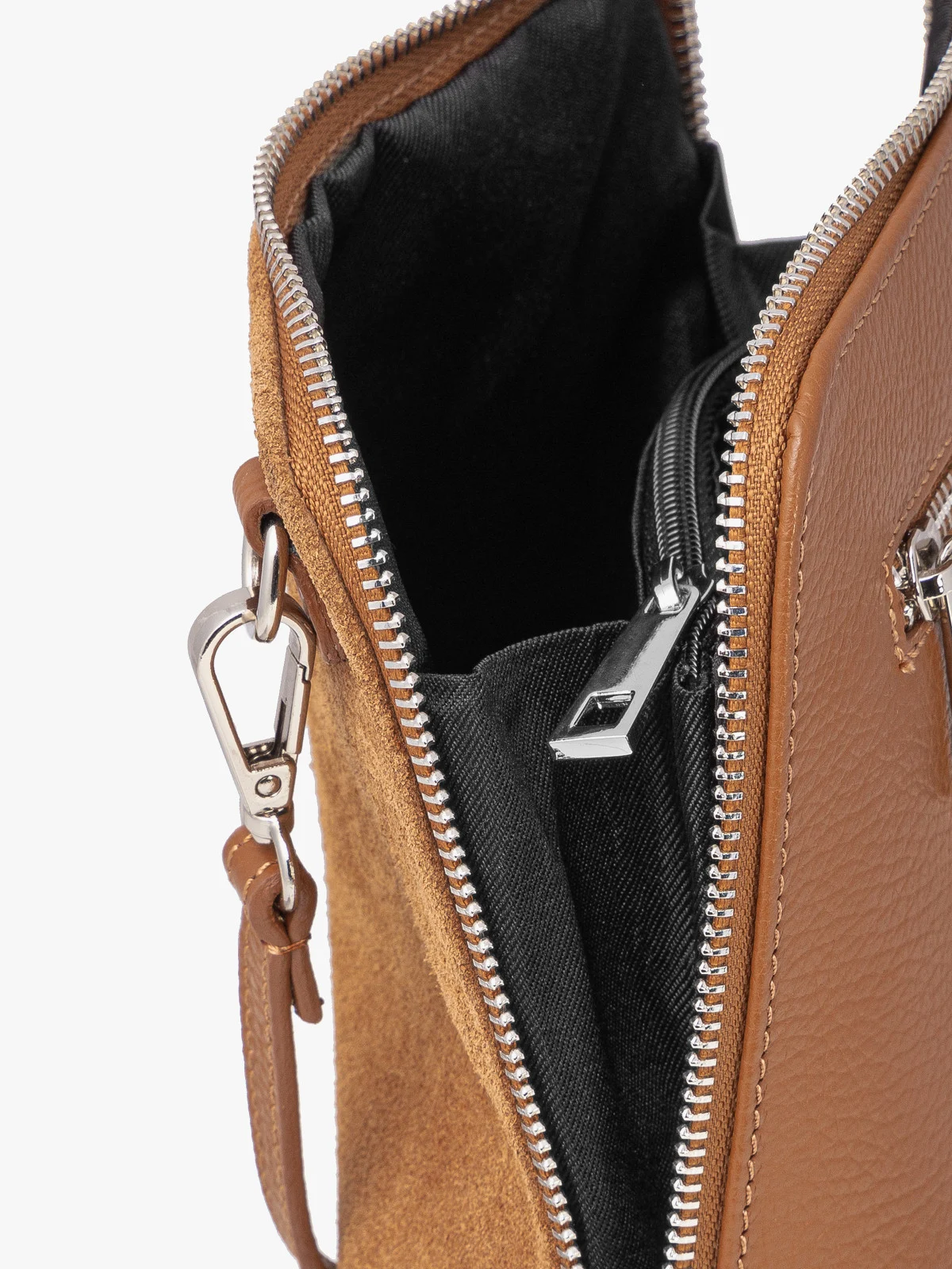 Mała ruda torebka na ramię