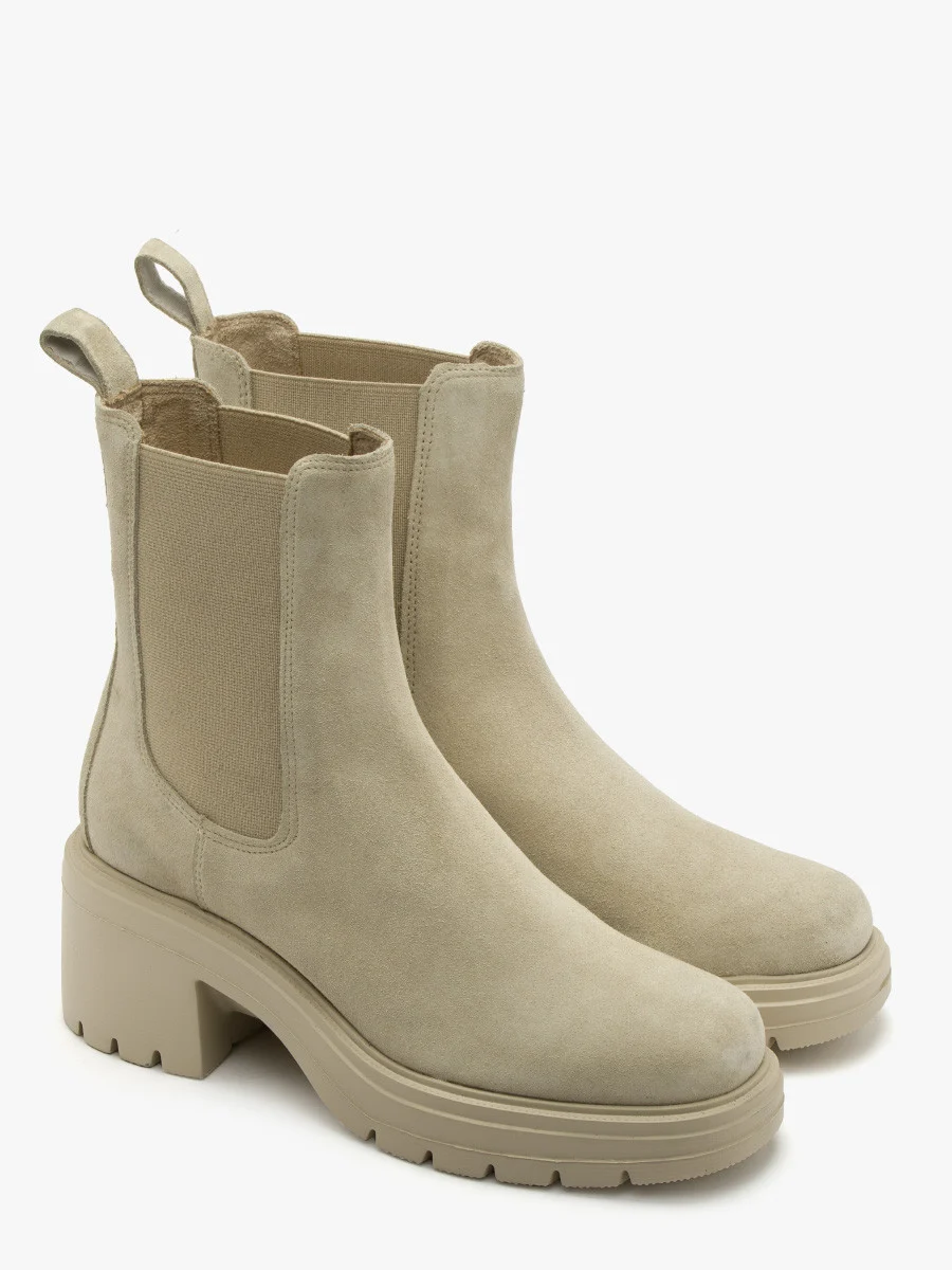 Beżowe sztyblety damskie