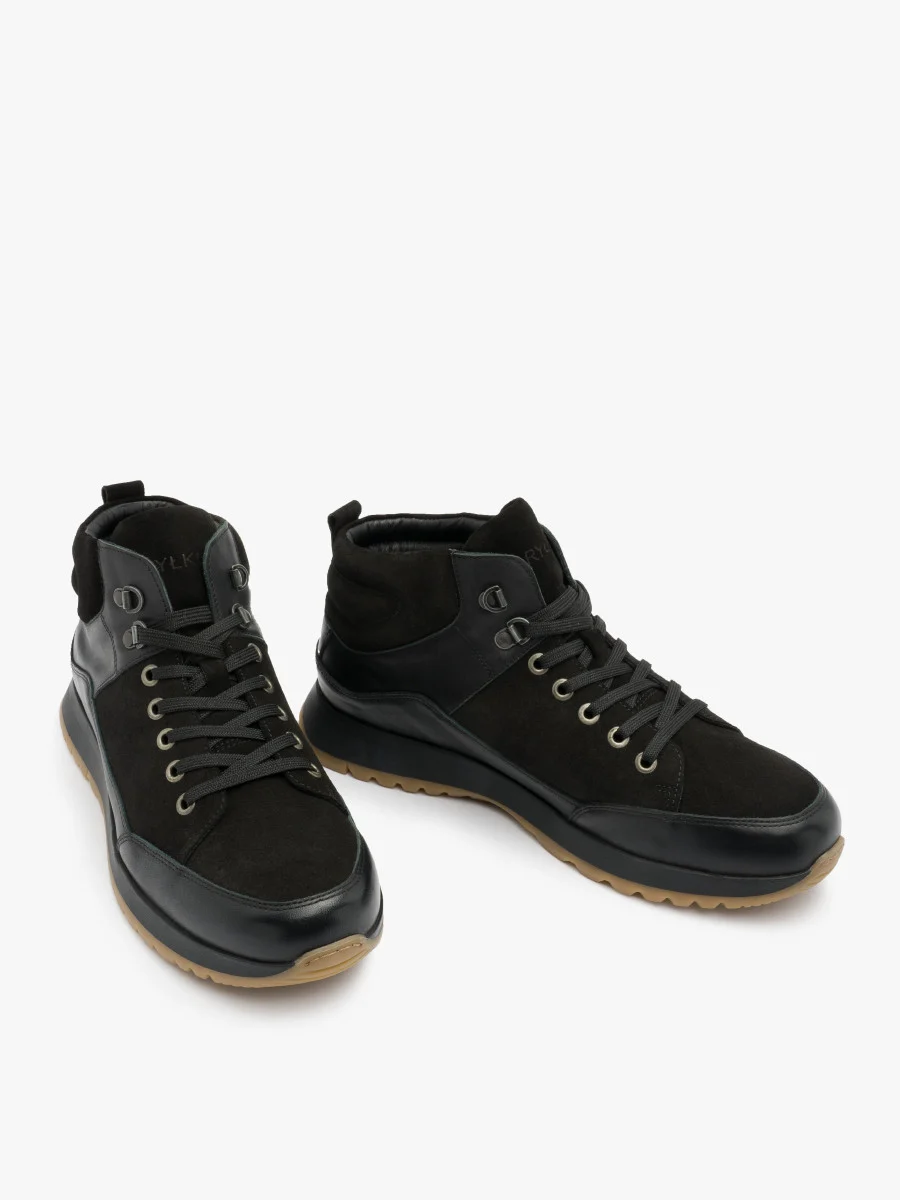 Czarne trzewiki męskie