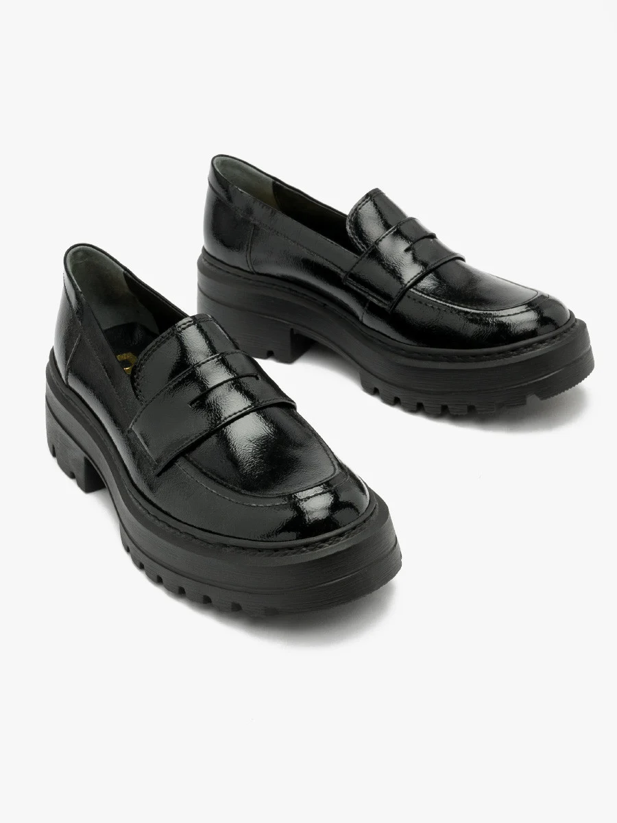 Czarne mokasyny damskie