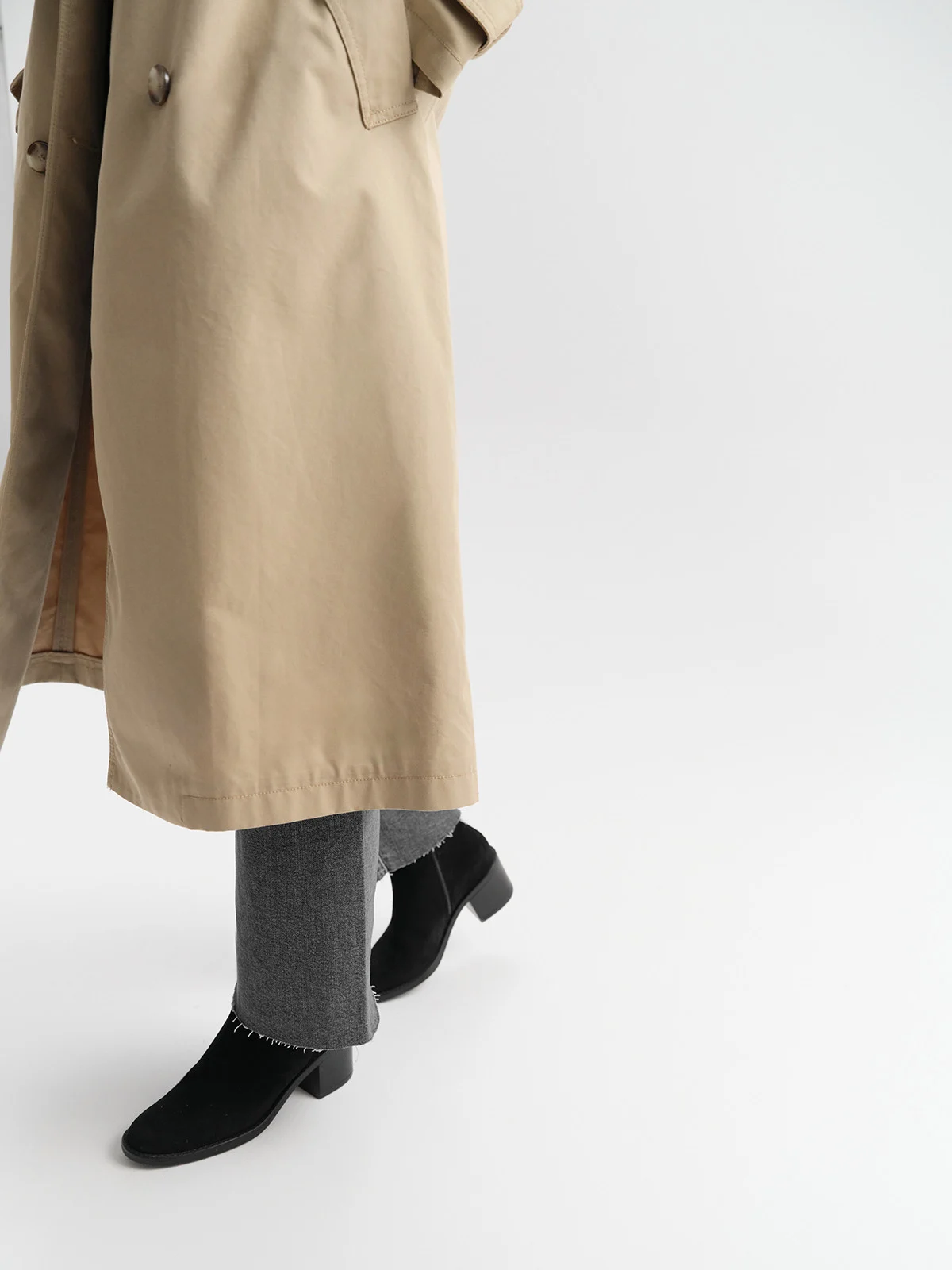 Czarne sztyblety damskie z zamkiem