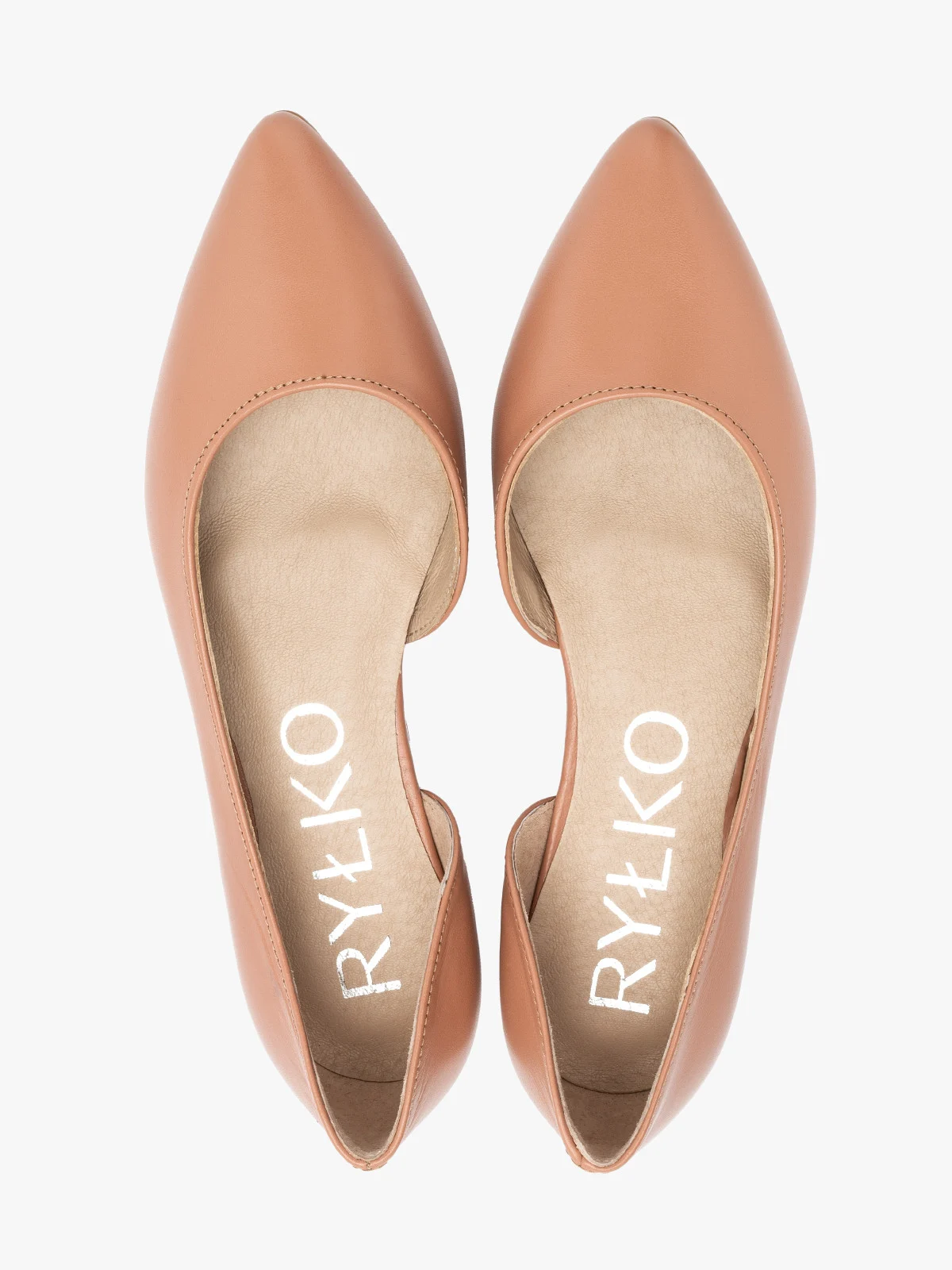 Baleriny w kolorze brudnego różu