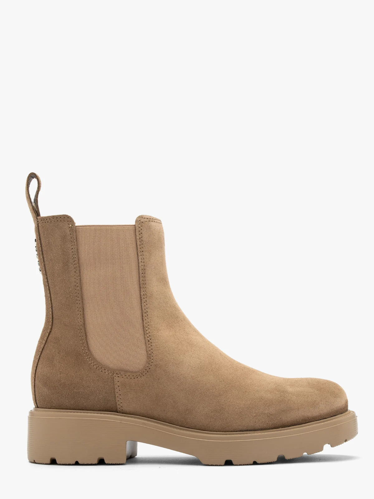 Beżowe sztyblety damskie na lekkiej podeszwie