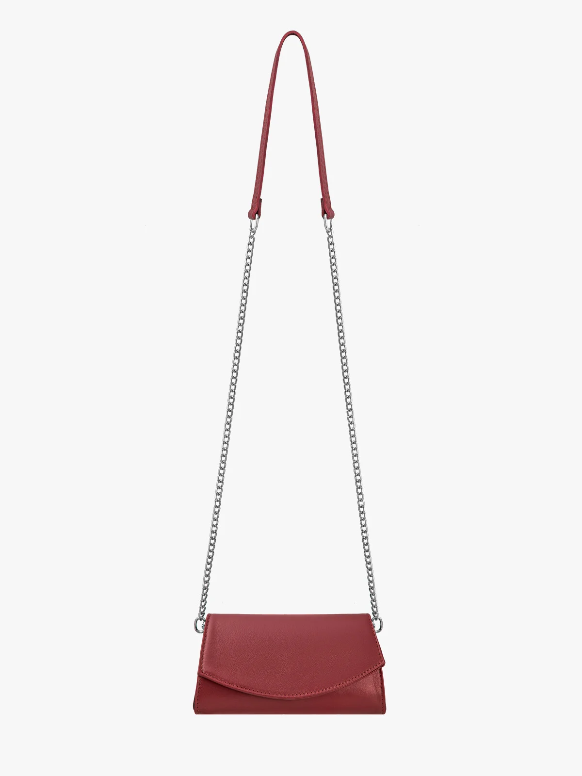 Elegancka bordowa torebka damska