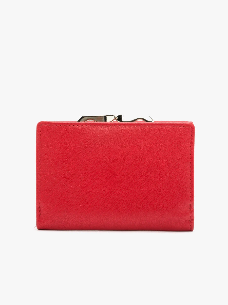 Czerwony portfel damski