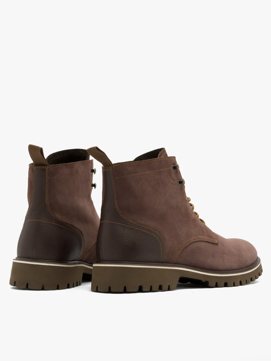 Brązowe trzewiki męskie