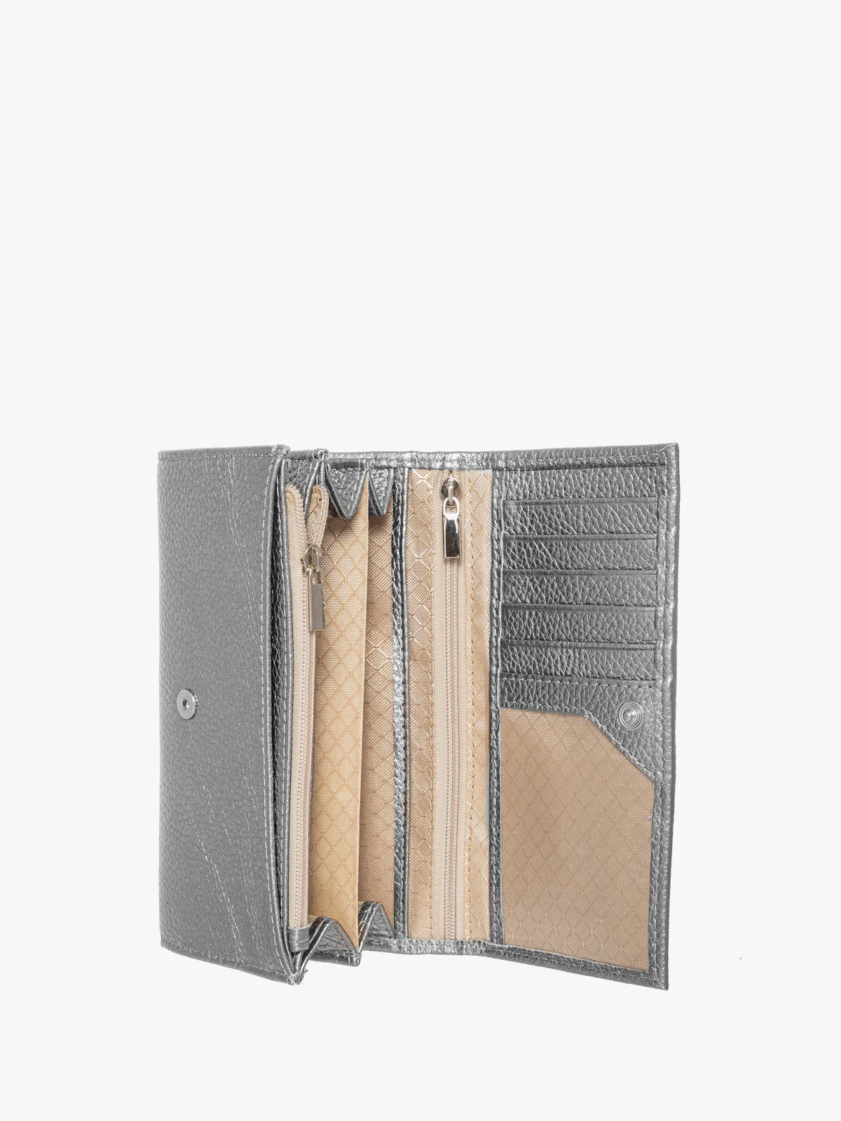 Srebrny portfel damski