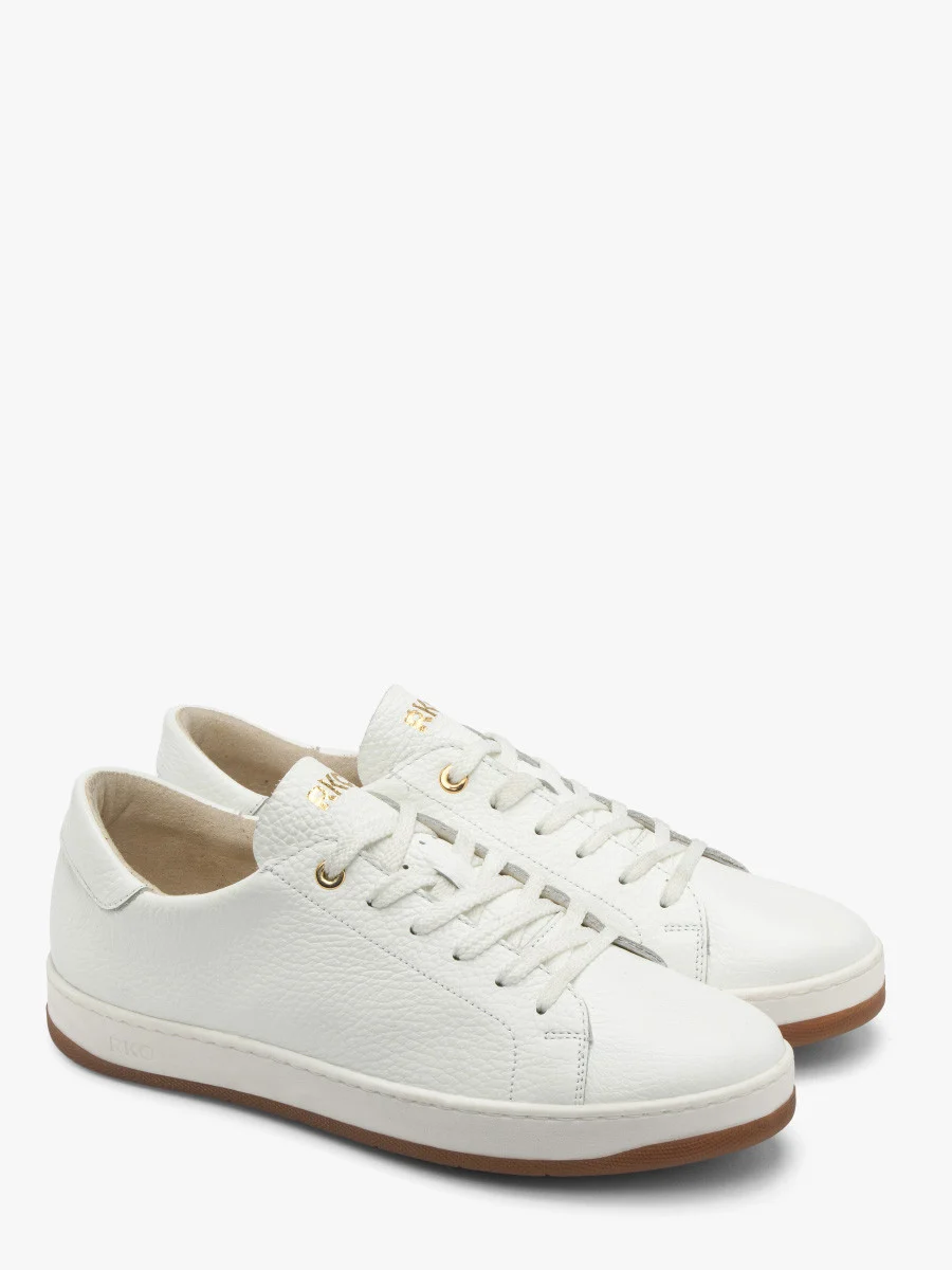 Białe półbuty sportowe na dwukolorowym spodzie