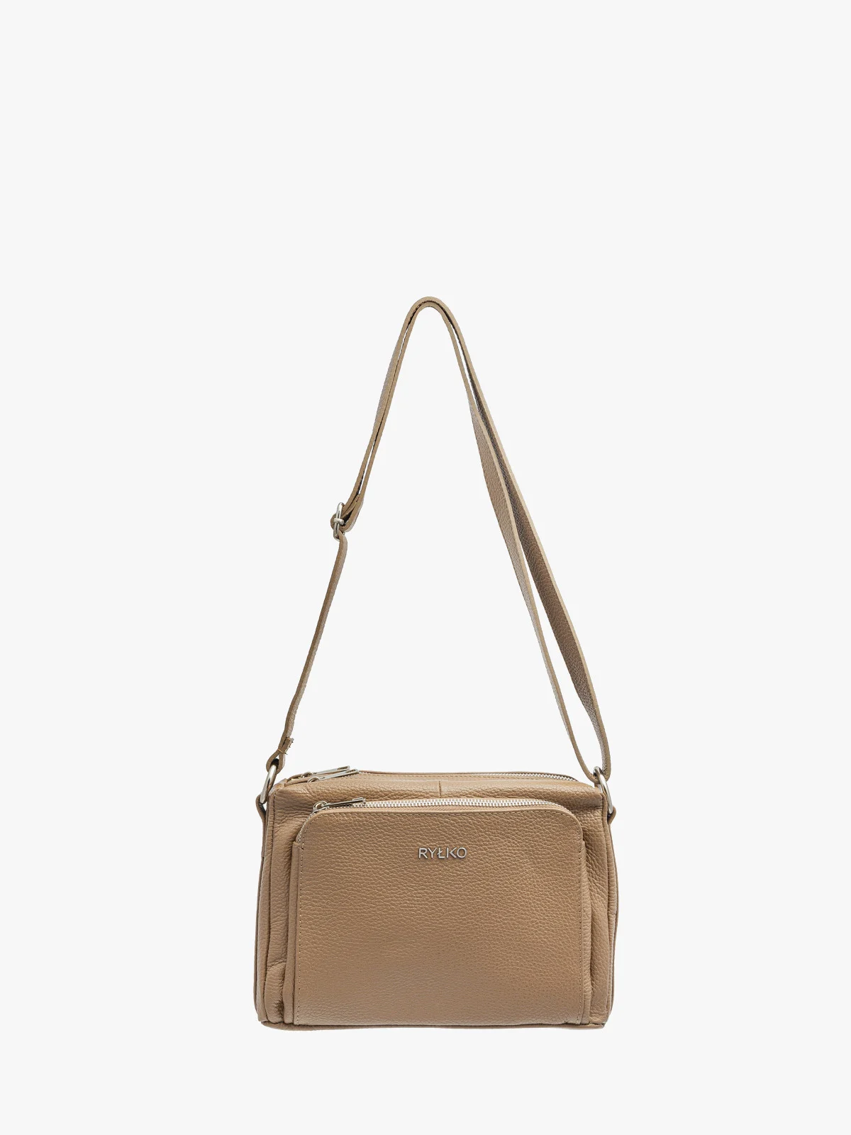 Beżowa torebka średniej wielkości