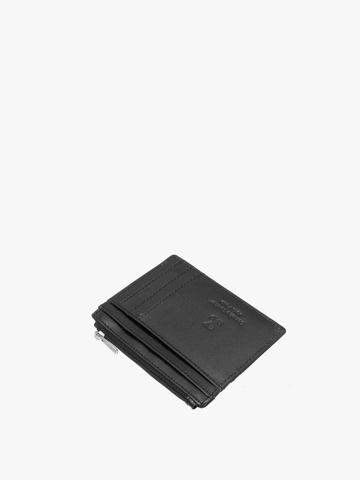 Czarne skórzane etui na karty