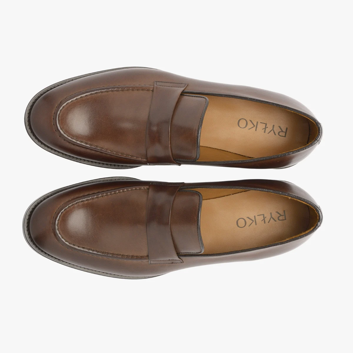 Brązowe, eleganckie mokasyny