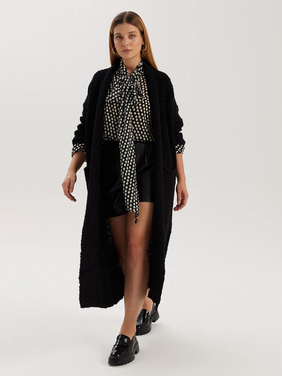 Czarne mokasyny damskie