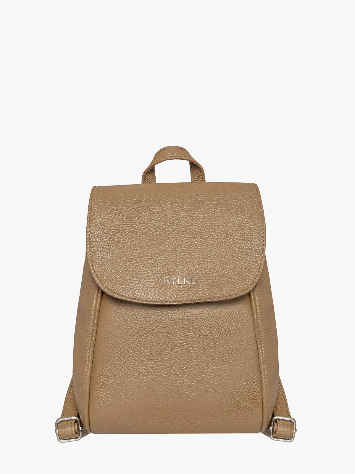 Beżowy plecak damski średniej wielkości