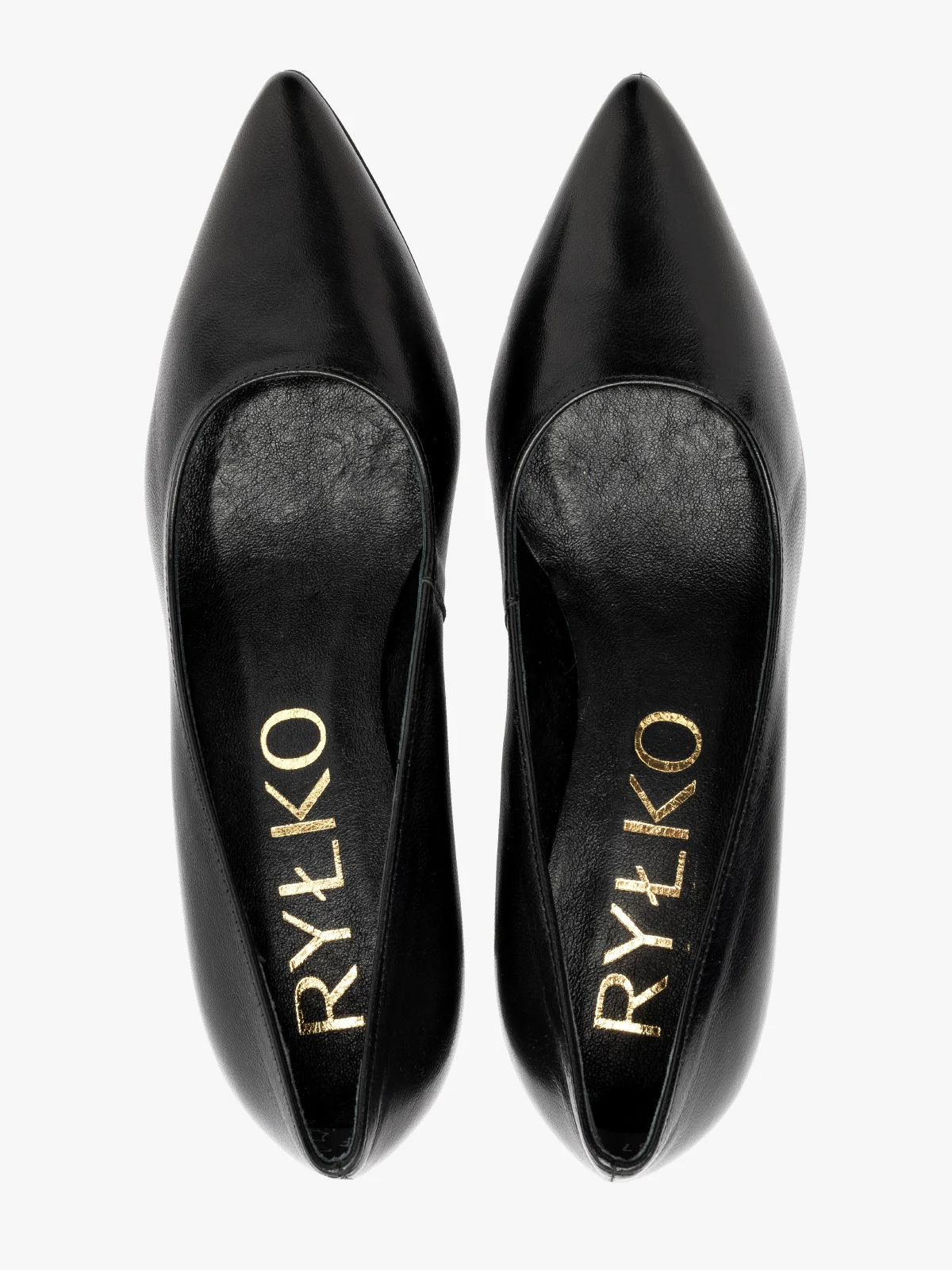 Czarne czółenka na lakierowanej szpilce