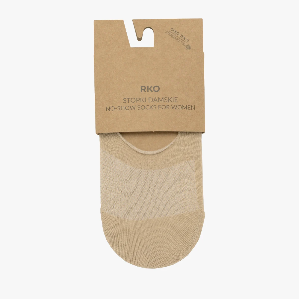 Beżowe stopki bawełniane damskie