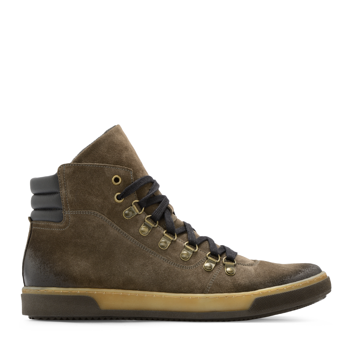 Welurowe trzewiki męskie