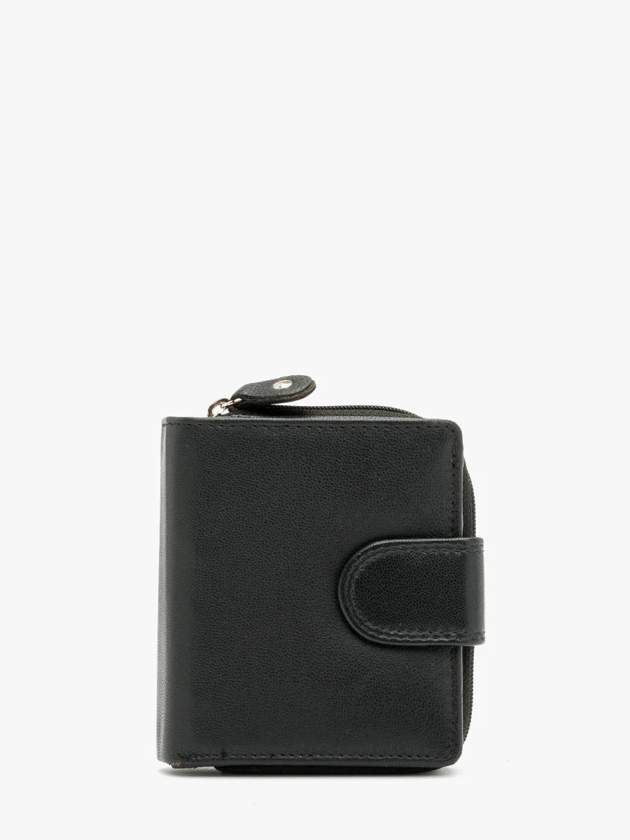 Czarny portfel damski