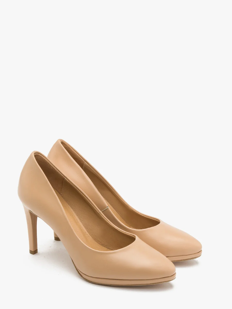 Beżowe czółenka na szpilce