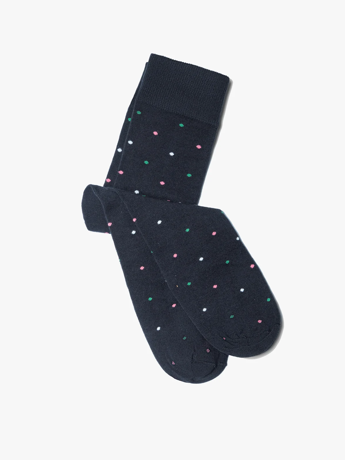 Grafitowe skarpety męskie w kropki