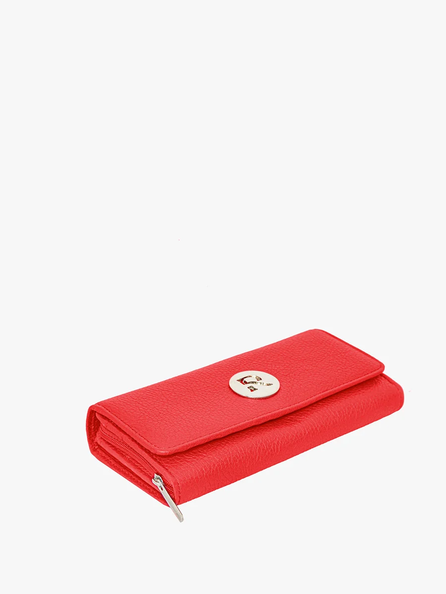 Czerwony portfel damski