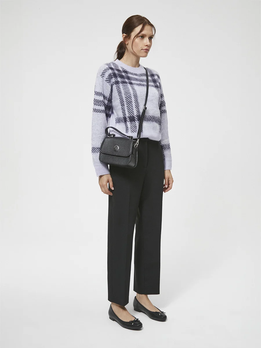 Czarne baleriny z kokardką