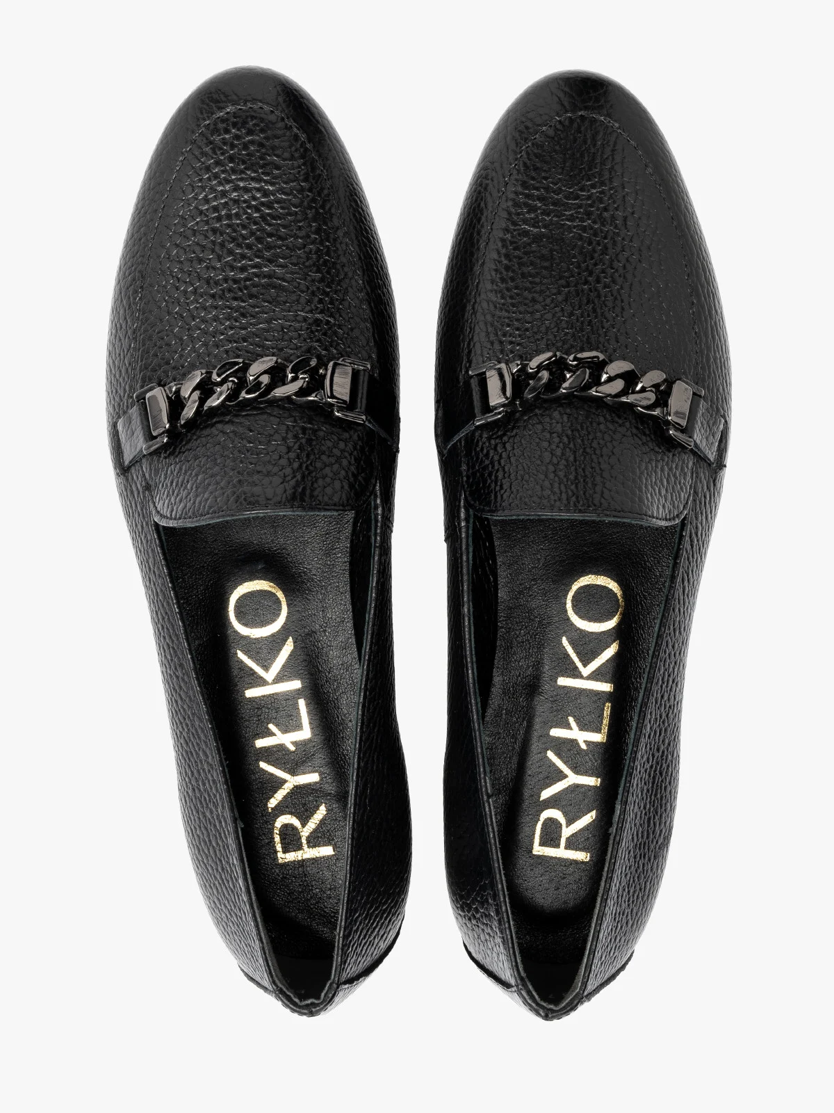 Czarne mokasyny damskie