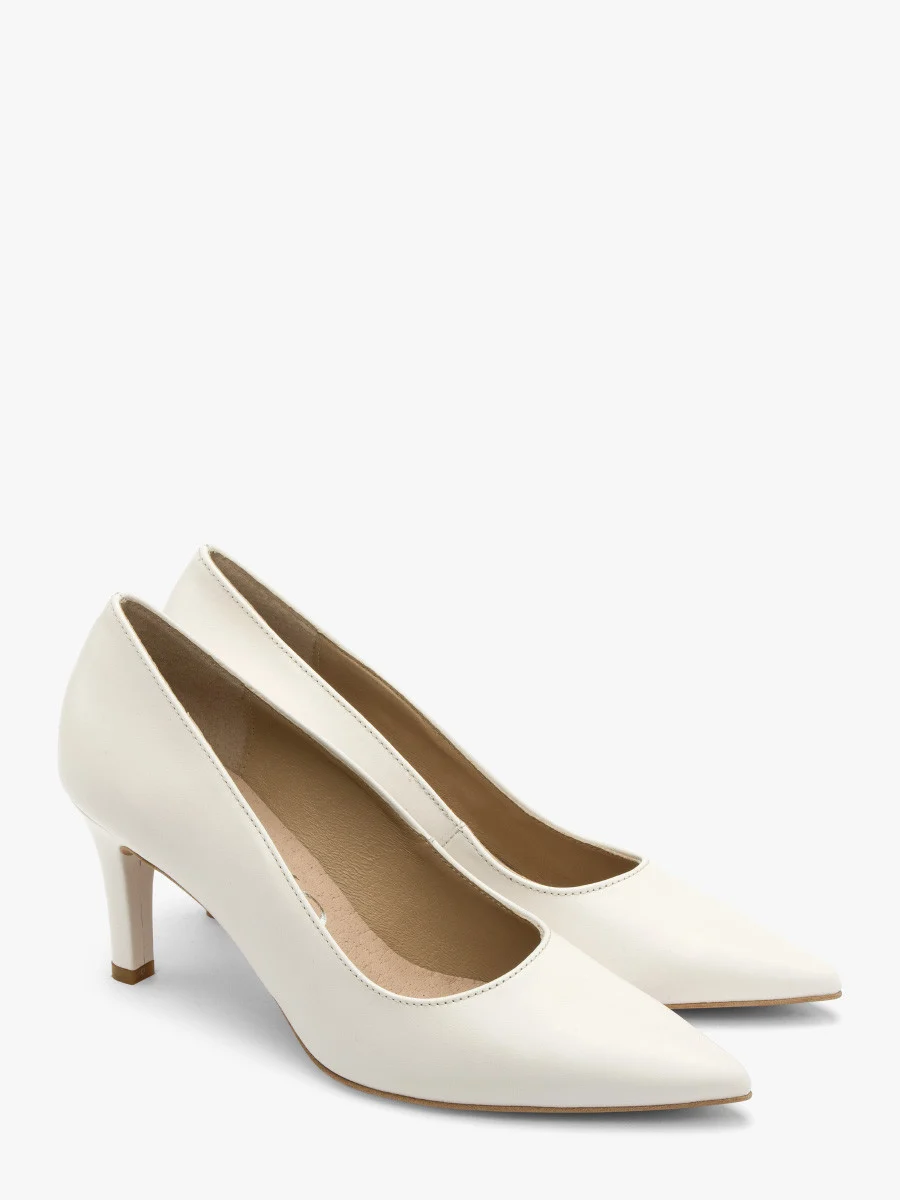 Kremowe czółenka damskie