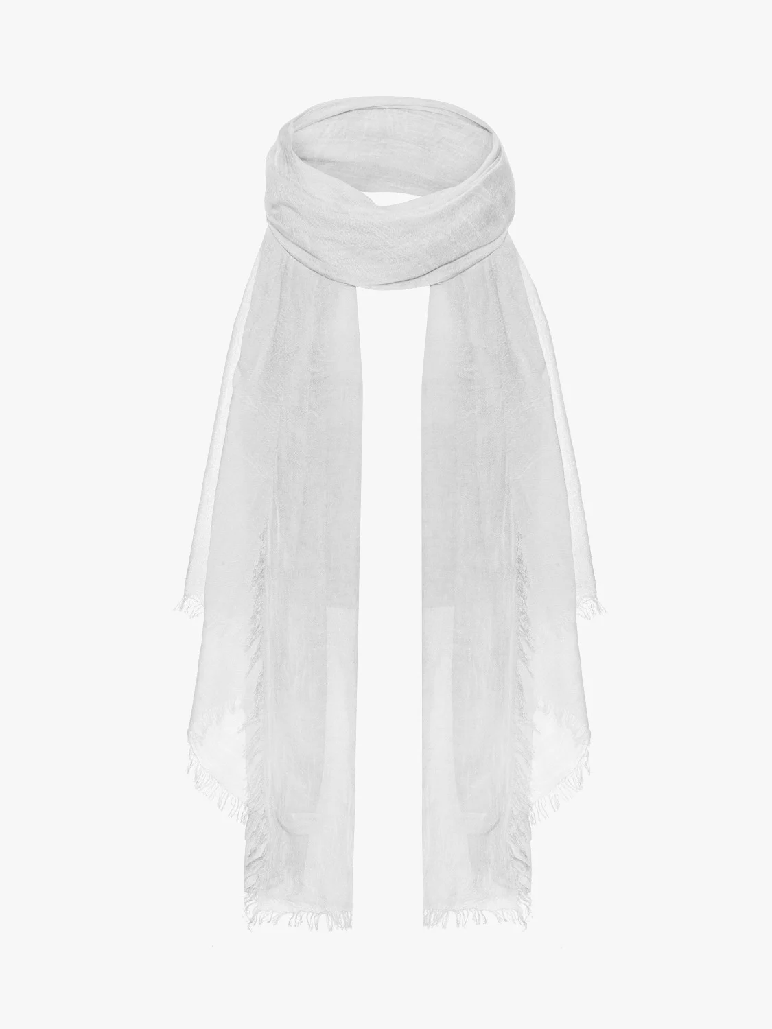 Jasnoszary szal damski