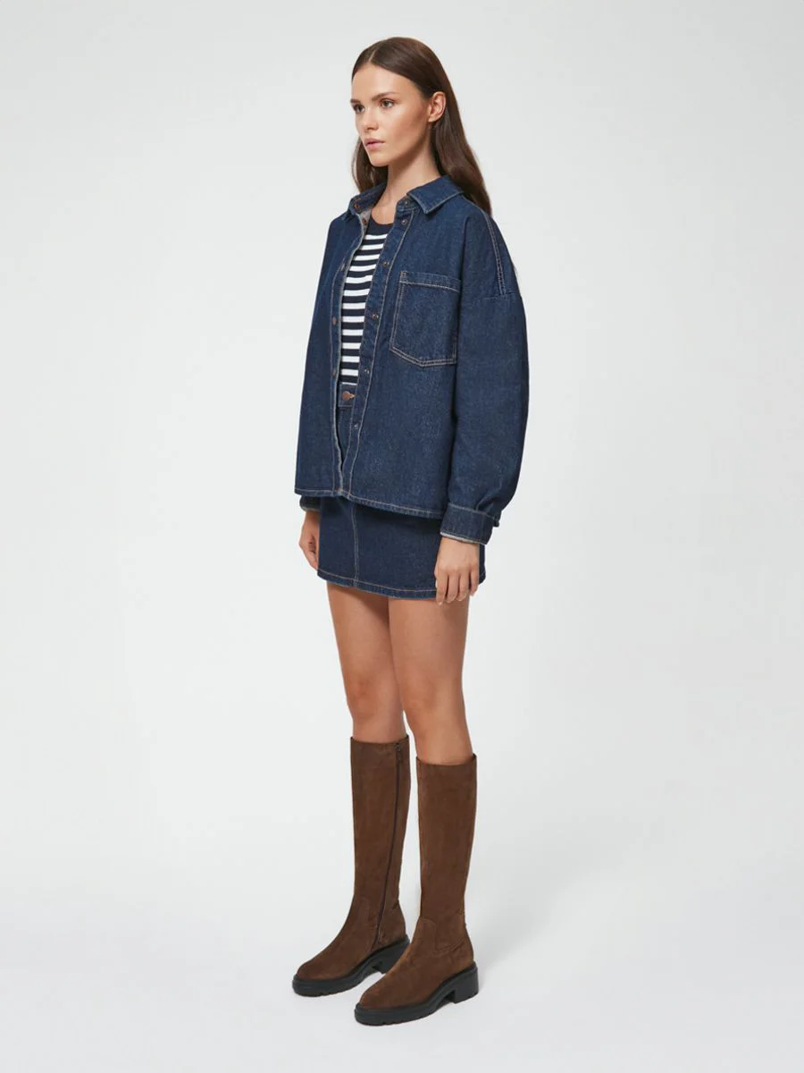 Brązowe kozaki damskie na lekkiej podeszwie