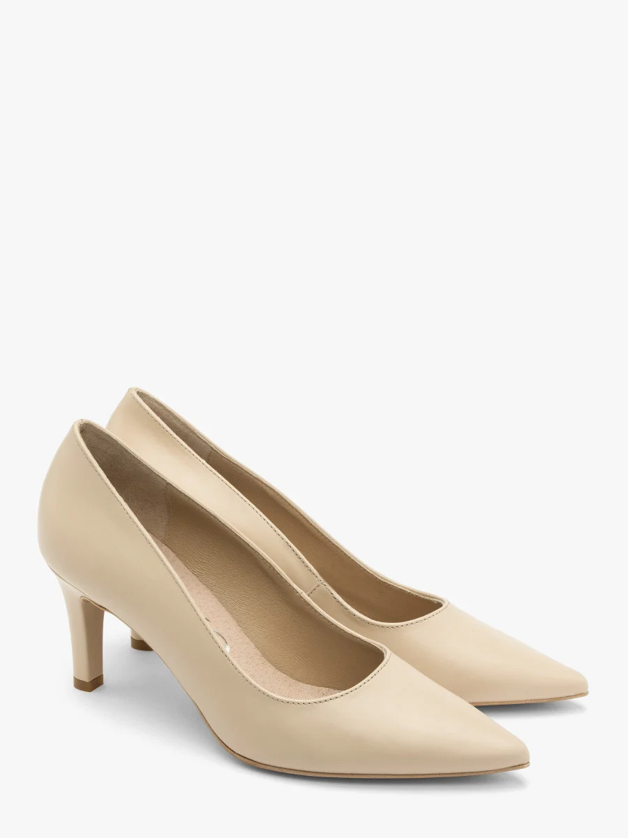 Beżowe czółenka damskie