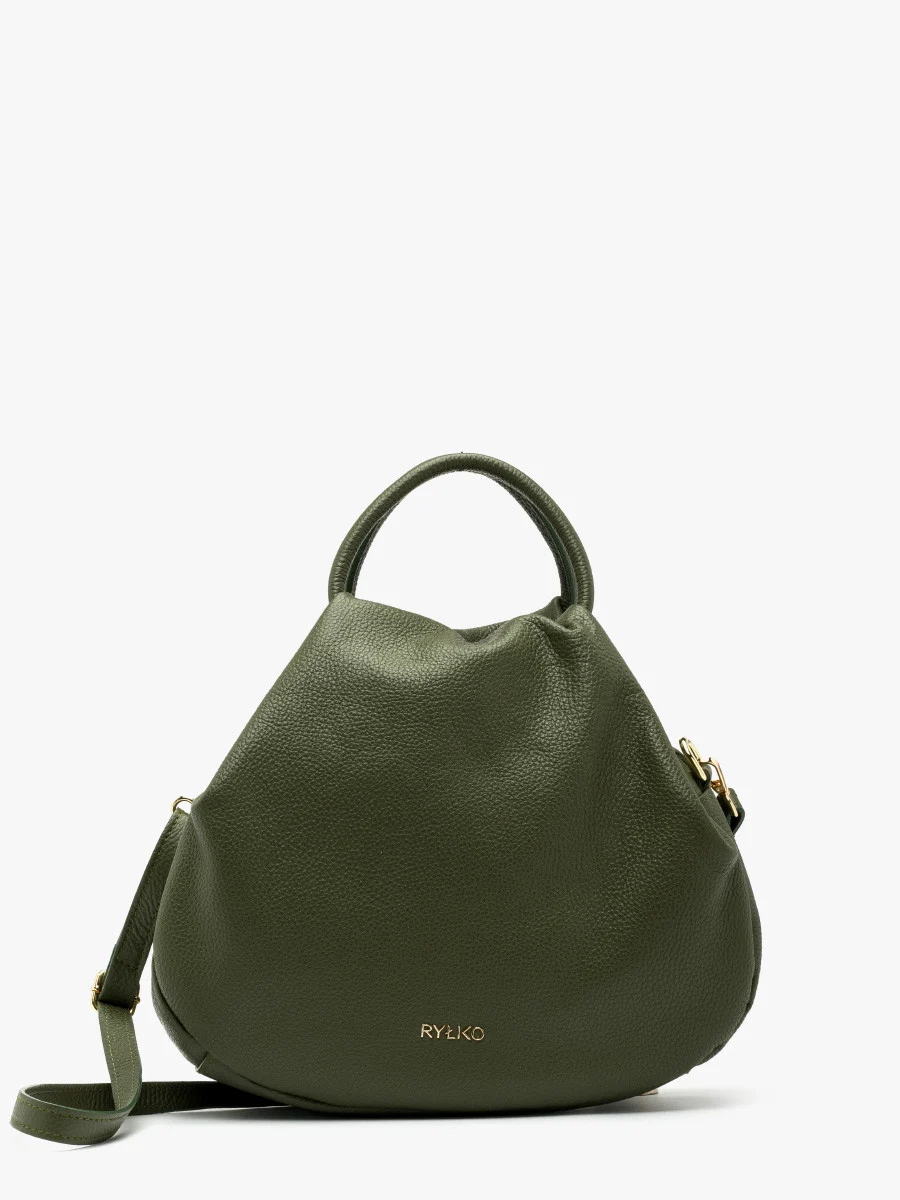 Oliwkowa miękka torebka